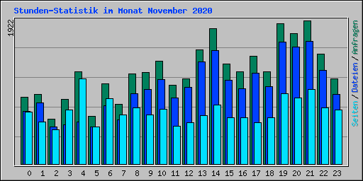 Stunden-Statistik im Monat November 2020