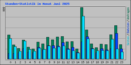Stunden-Statistik im Monat Juni 2025